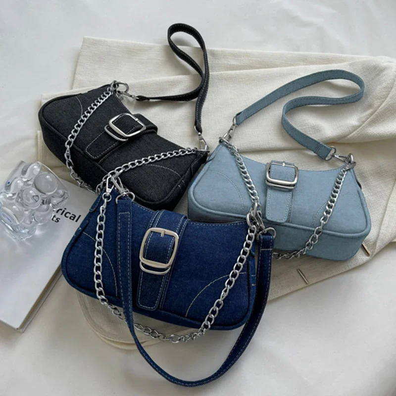 Women Bags Jeans - Bolsa jeans feminina de design pequeno,