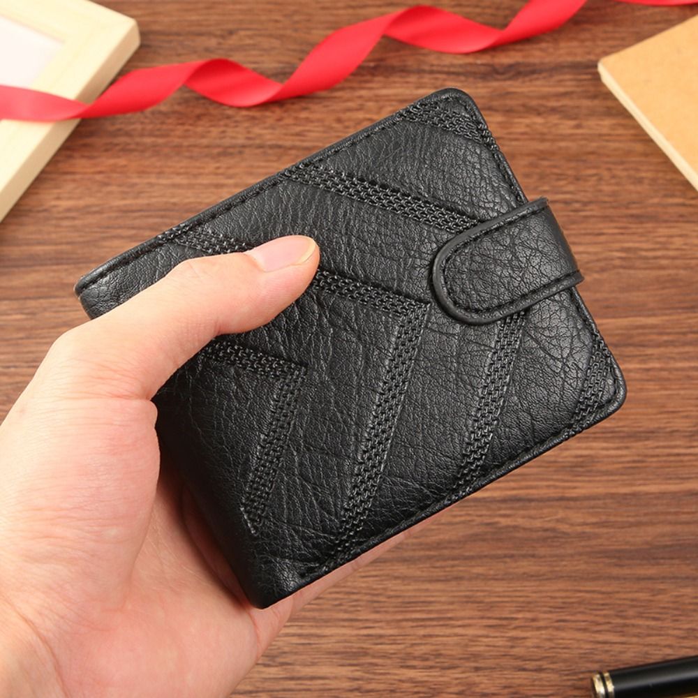 Women Bags Flipkart - Carteira Masculina Minimalista de Couro PU