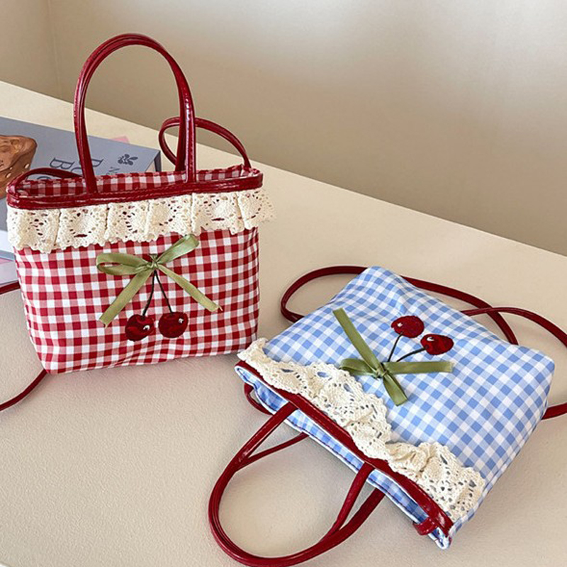Women Bags Luxury Brands - Bolsa de Ombro Feminina Coreana Xadrez