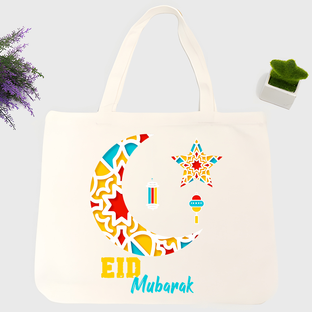 Women Bags For Eid - Bolsa de lona com estampa de