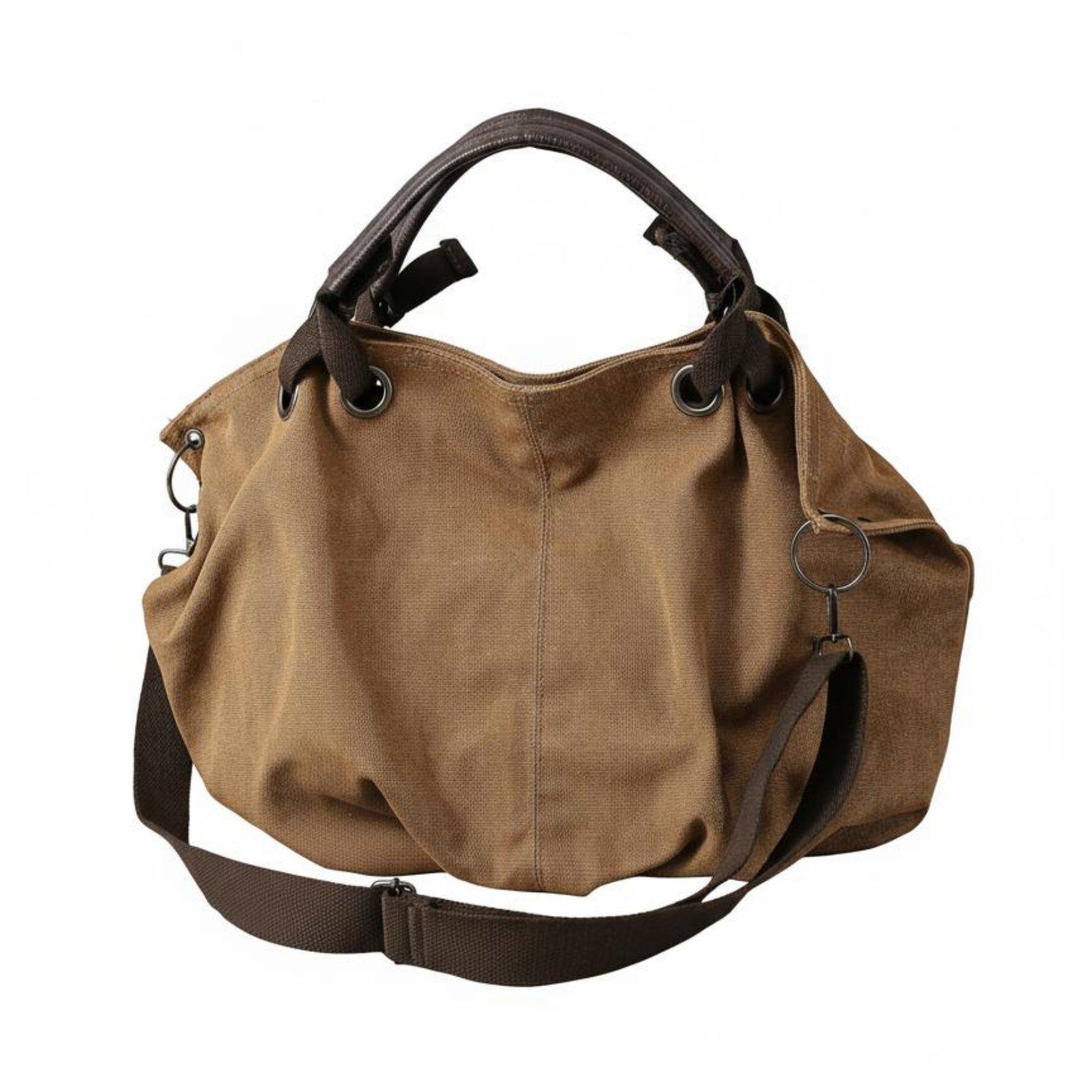 Women Bags For Office Use - Bolsa Transversal Grande de Lona Estilo