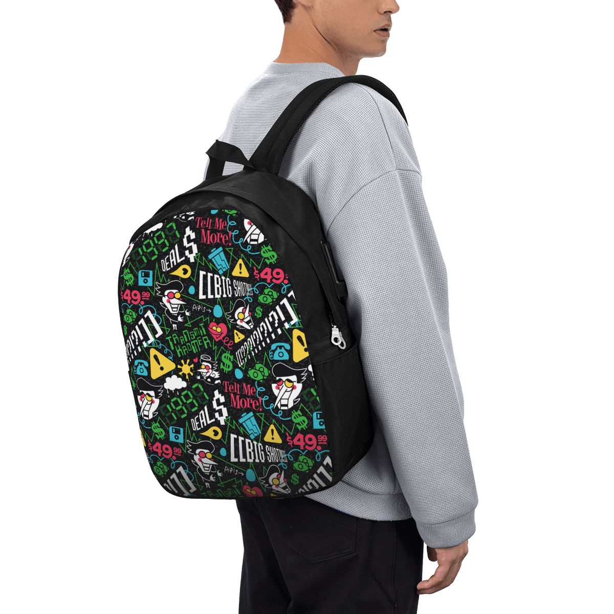 Women Bags For Laptop - Mochila Deltarune SPAMTON G para Viagem,