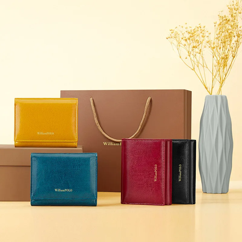 Women Bags Flipkart - Carteira Feminina Curta Multifuncional com Compartimentos