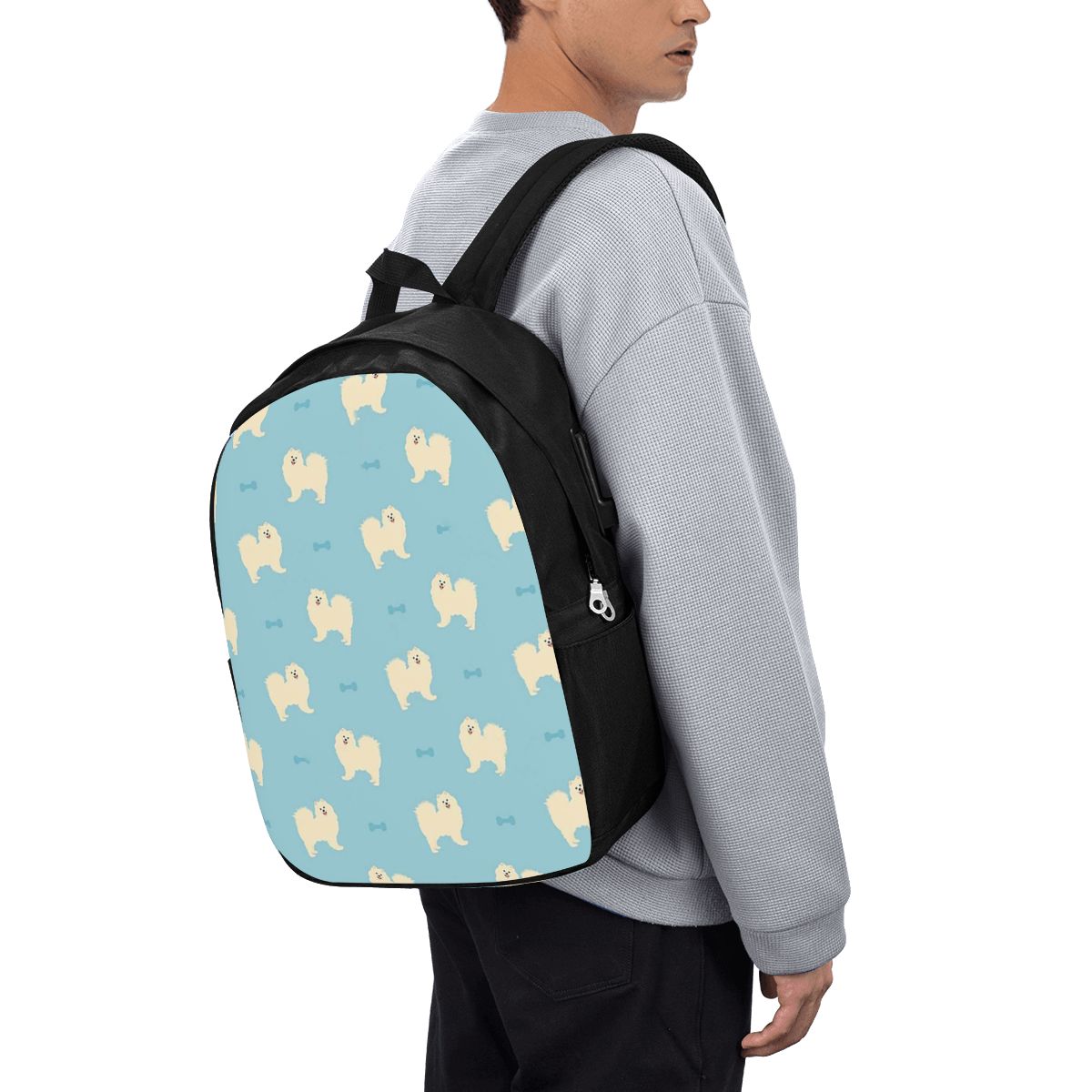 Women Bags For Laptop - Mochila para cães Samoyed, bolsa de