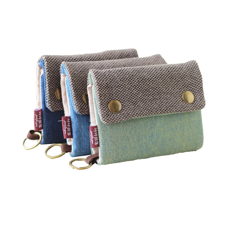 Women Bags Flipkart - Carteira de tecido três dobras feita