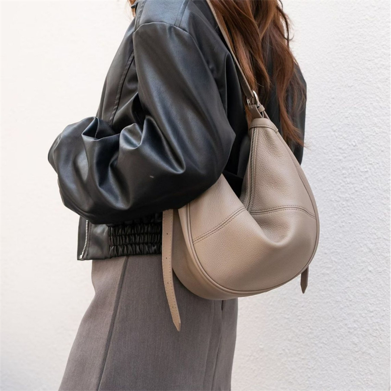 Women'S Bags For Work - BURMINSA Bolsa Hobo de Couro Genuíno