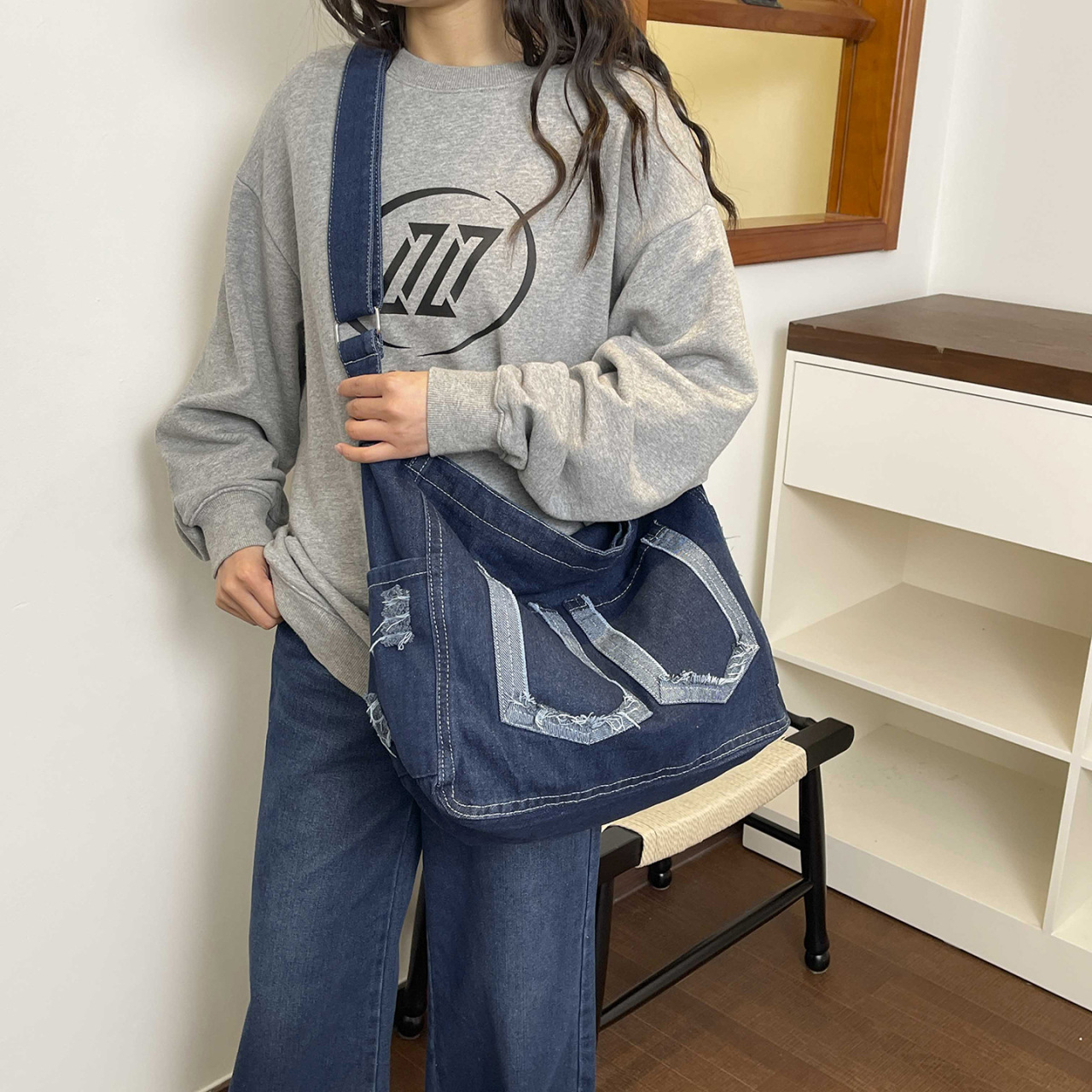 Bolsa transversal de ganga vin - Women Bags Jeans avaliação e preço