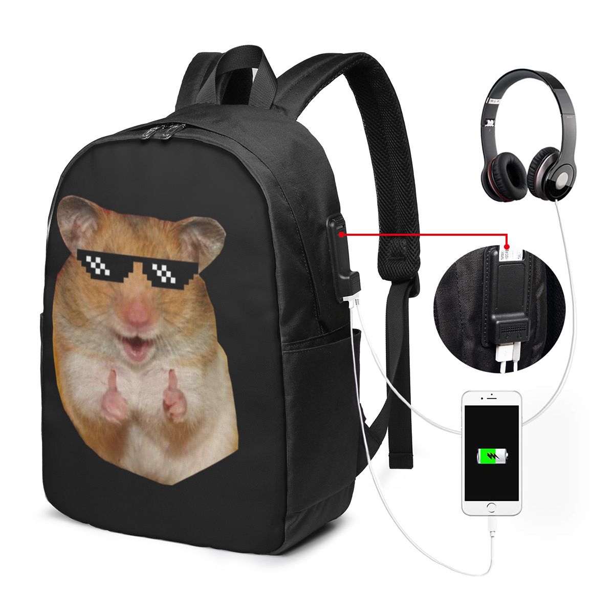 Mochila engraçada de hamster,  - Women Bags For Laptop avaliação e preço