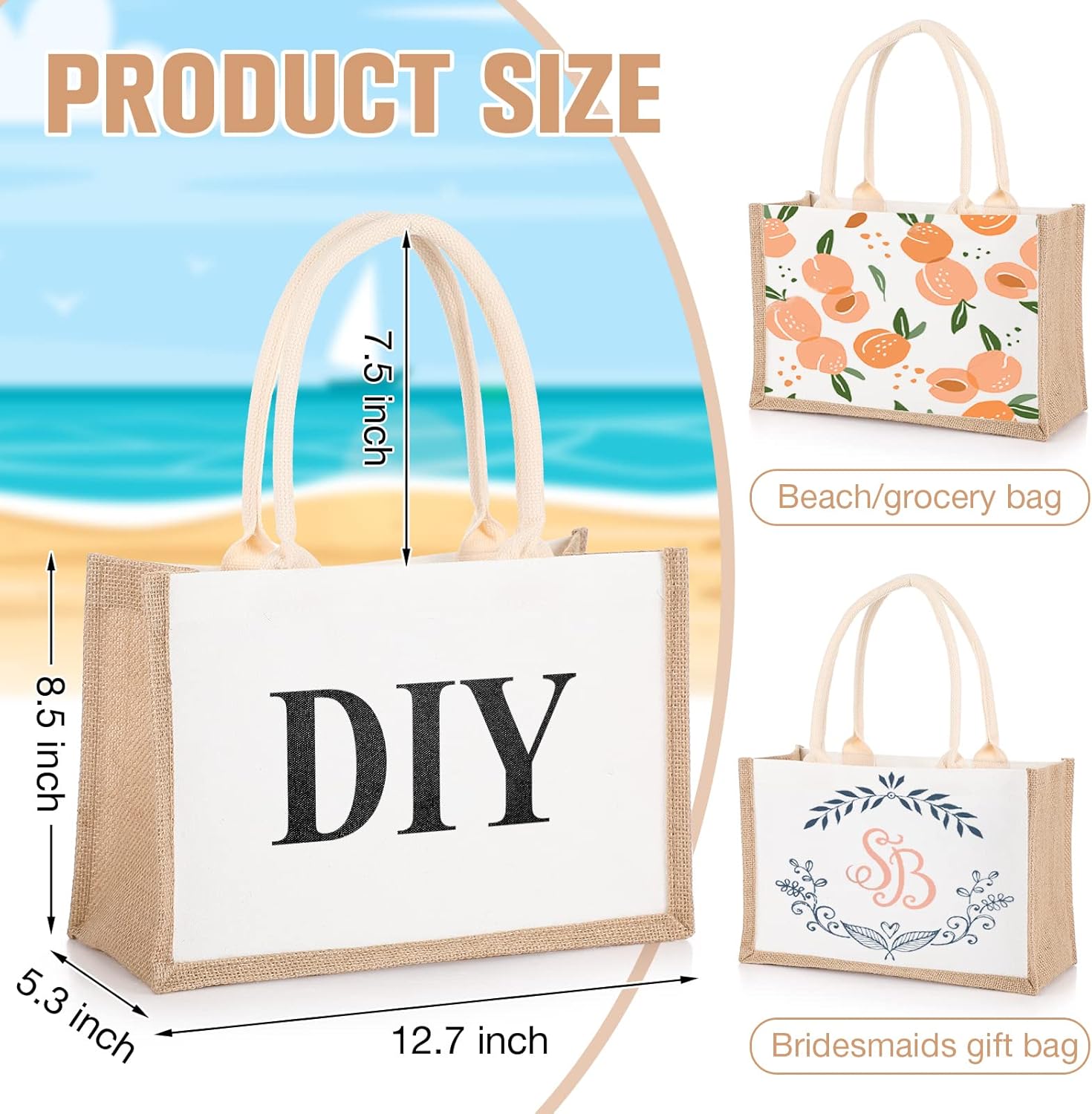 16 pacote sacolas de serapilhe - Women Bags For Eid avaliação e preço