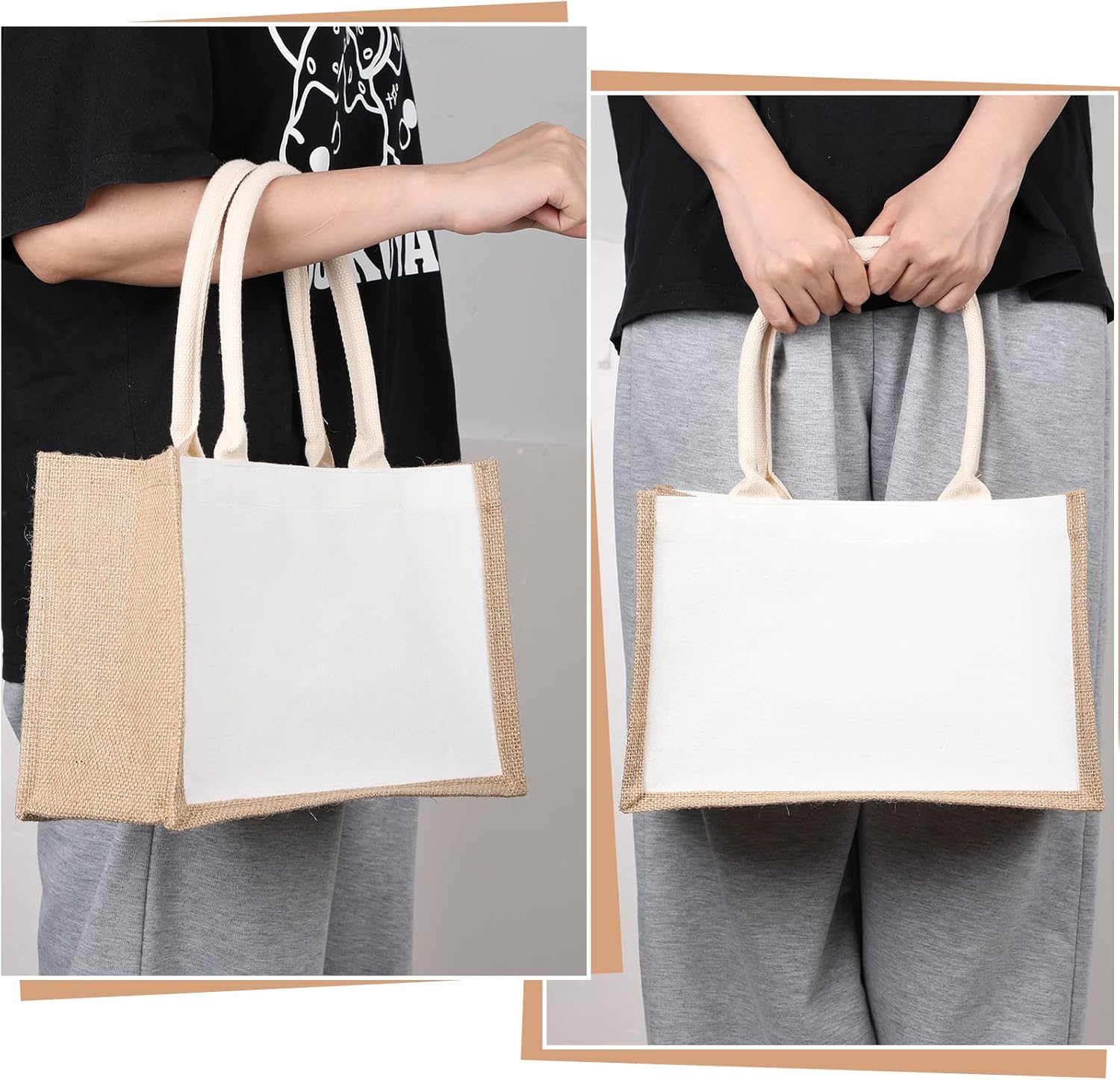16 pacote sacolas de serapilhe - Women Bags For Eid avaliação e preço