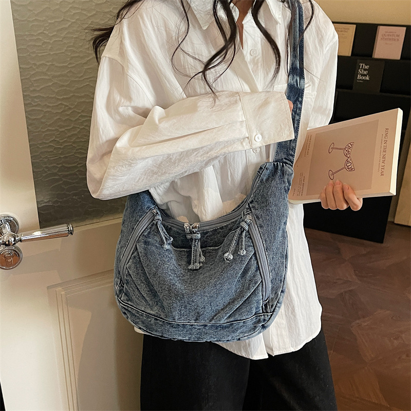 Bolsa Transversal de Denim par - Women Bags Jeans avaliação e preço