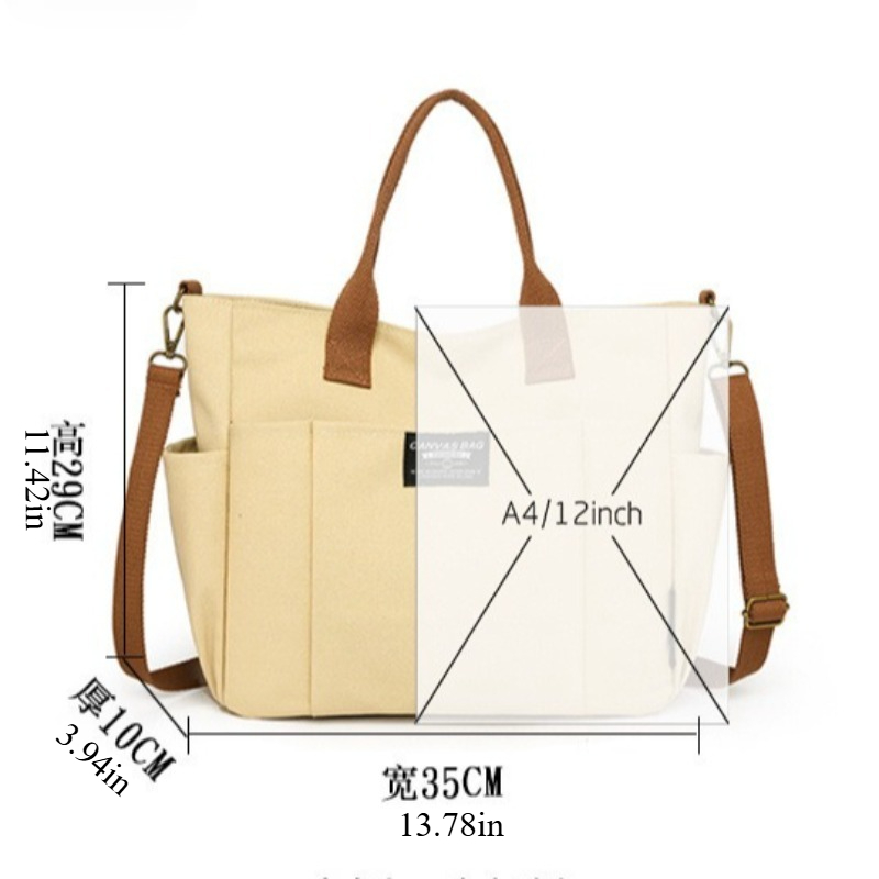 Bolsa tote de lona grande para - Women'S Bags For Work avaliação e preço