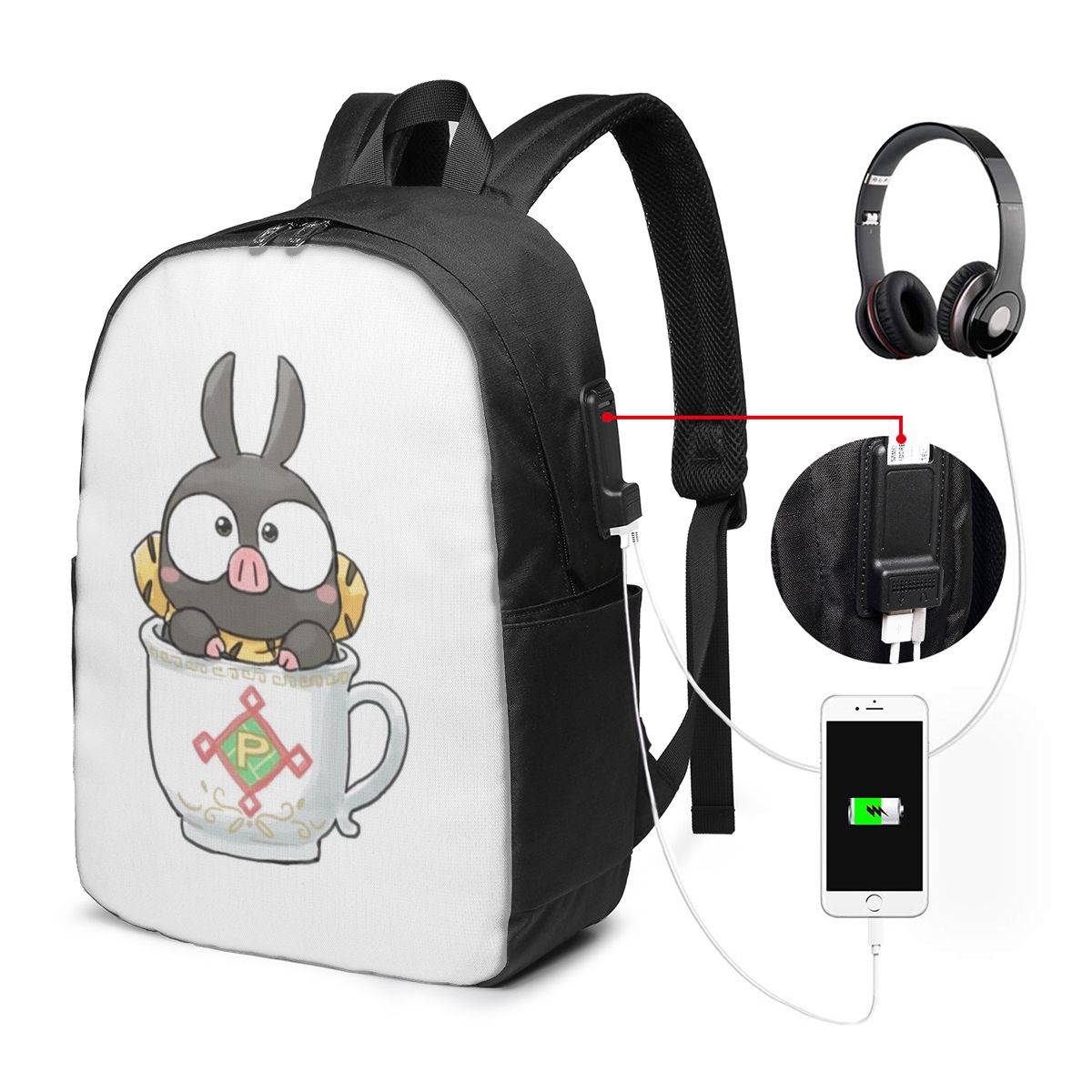 Mochila RanmaSaotome Pig Girls - Women Bags For Laptop avaliação e preço