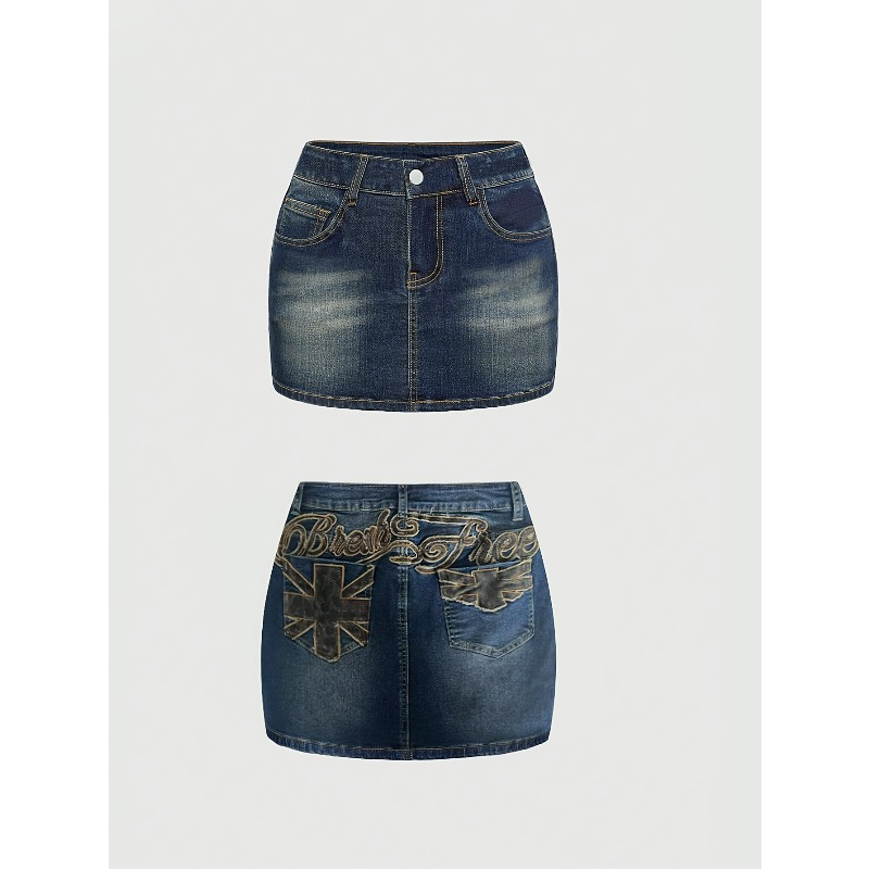 Saia Curta Jeans Retrô de Verã - Women Bags Jeans avaliação e preço