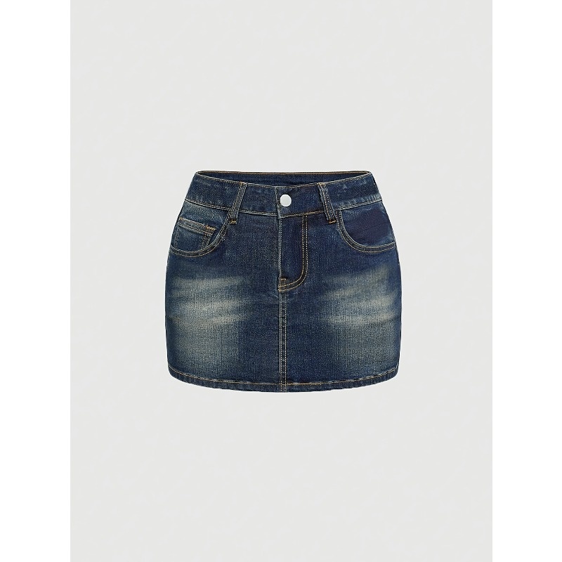 Saia Curta Jeans Retrô de Verã - Women Bags Jeans avaliação e preço