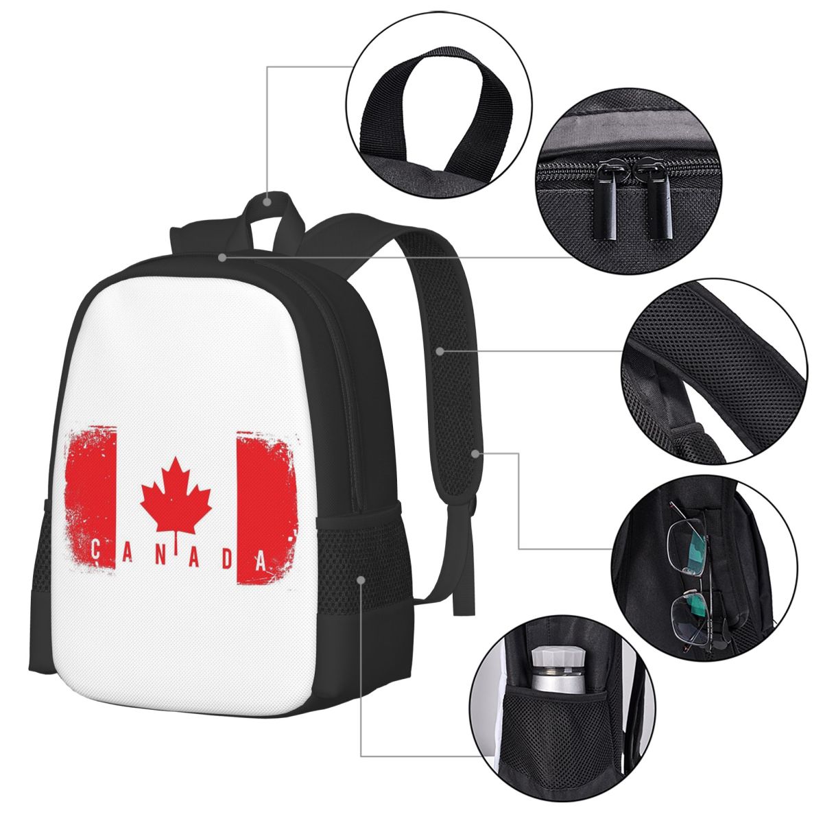 Mochila escolar com bandeira d - Women Bags In Canada avaliação e preço