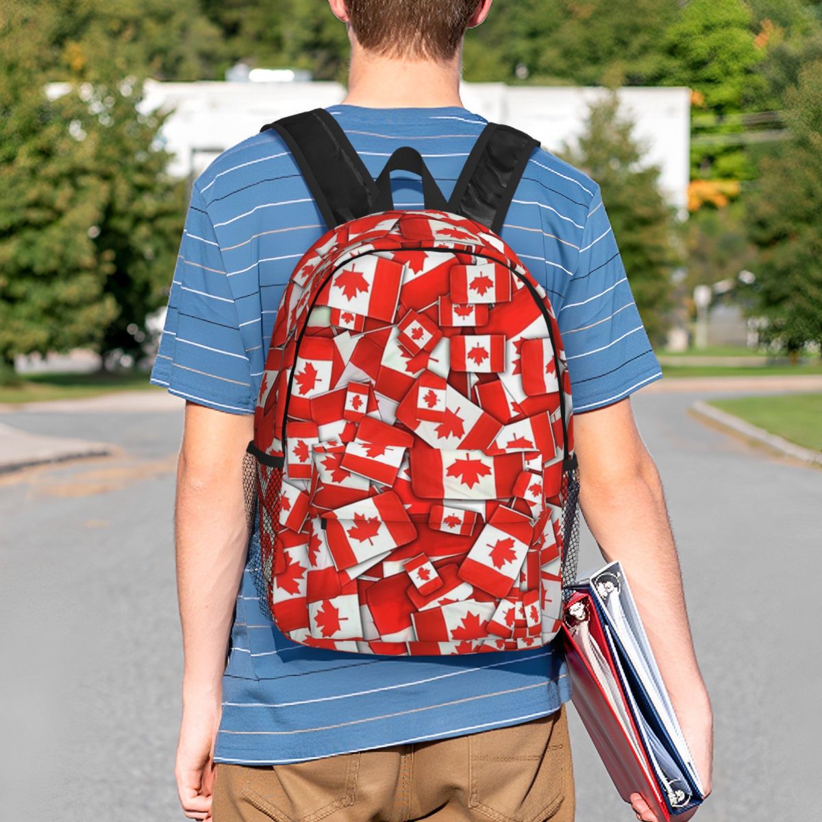 Mochila com estampa de bandeir - Women Bags In Canada avaliação e preço