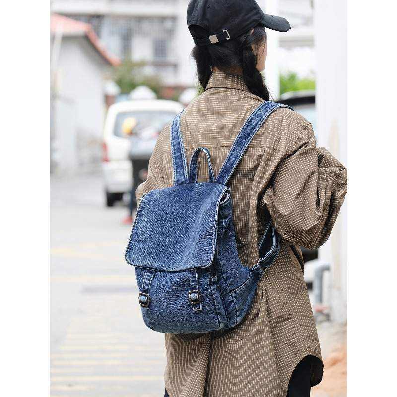 Mochila Vintage de Jeans para  - Women Bags Jeans avaliação e preço