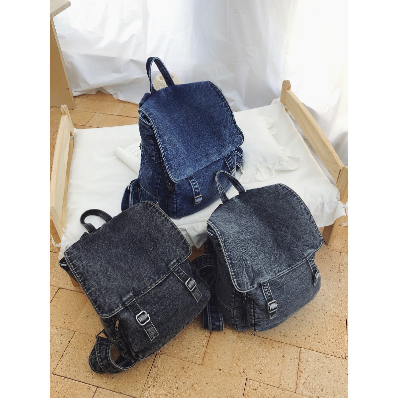 Mochila Vintage de Jeans para  - Women Bags Jeans avaliação e preço
