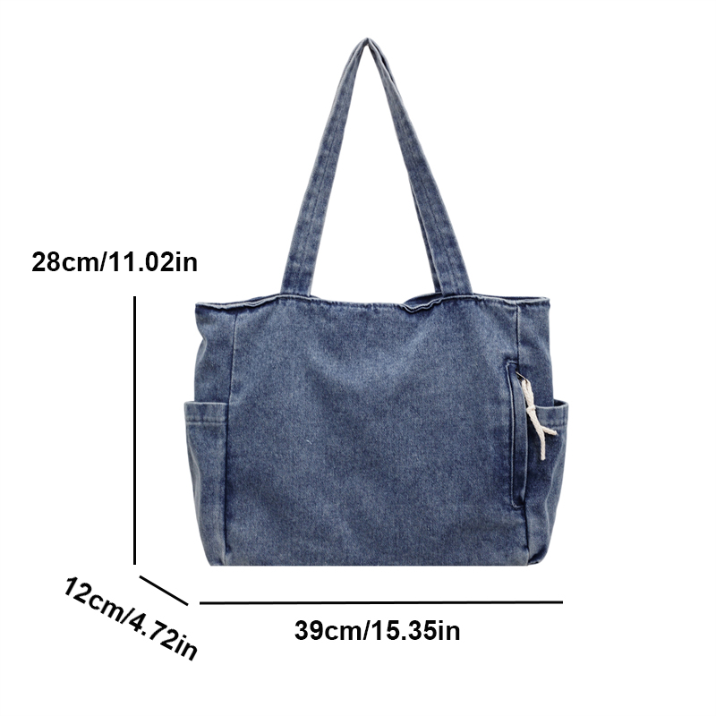 Nova Bolsa de Ombro Casual em  - Women Bags Jeans avaliação e preço