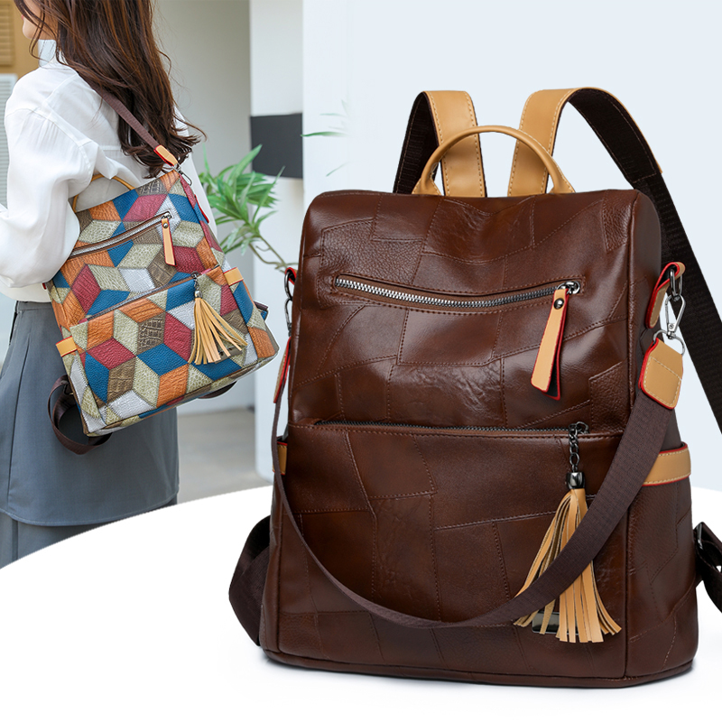 Vintage couro do plutônio moch - Women Bags For Office Use avaliação e preço