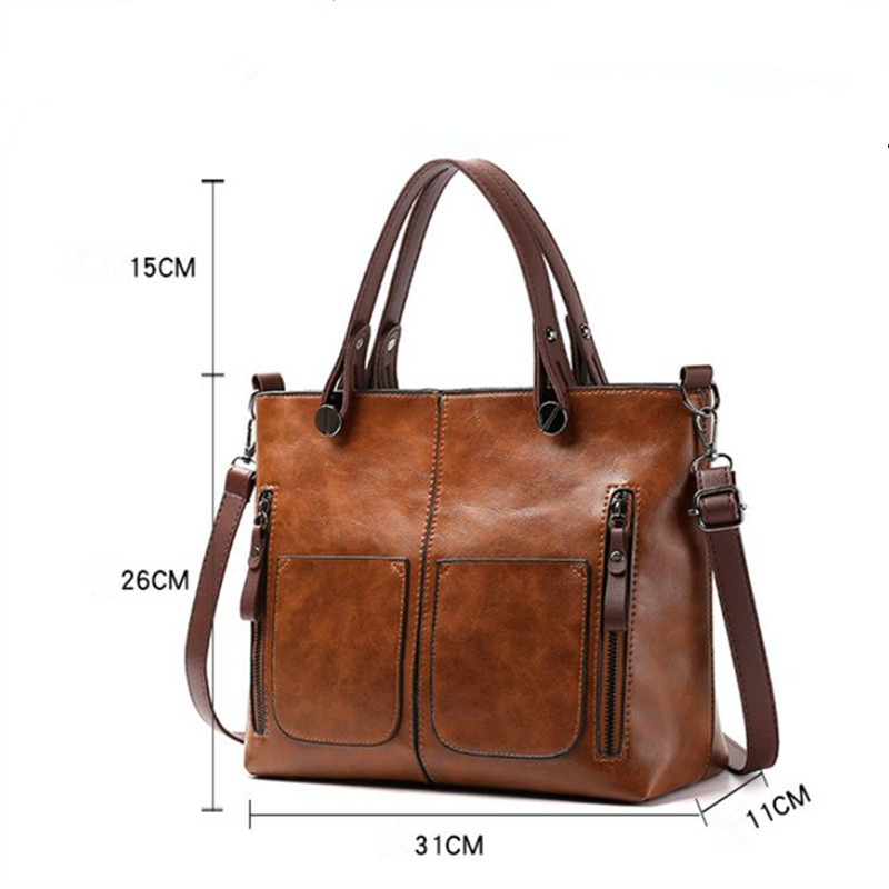 Bolsa de ombro de couro retrô  - Women'S Xl Bags avaliação e preço