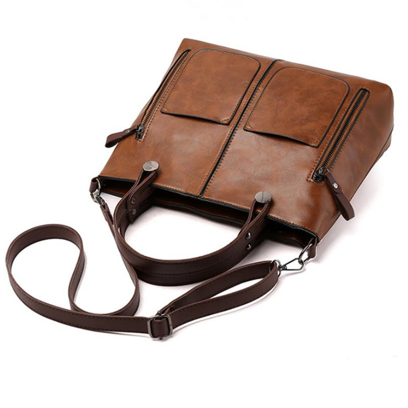 Bolsa de ombro de couro retrô  - Women'S Xl Bags avaliação e preço