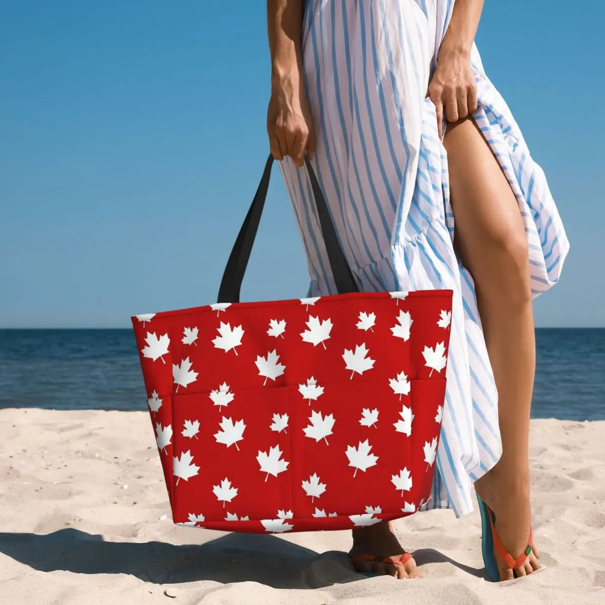 Bolsa de praia com padrão de b - Women Bags In Canada avaliação e preço